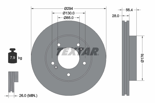 TEXTAR 92203203 PRO Brake...