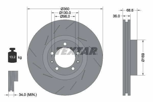 TEXTAR 92214005 PRO+ Brake...