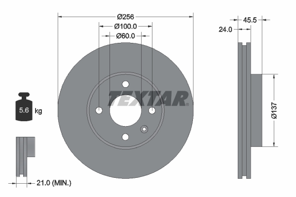 TEXTAR 92241400 Brake Disc...