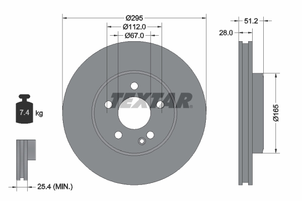 TEXTAR 92241603 PRO Disc frana