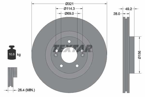 TEXTAR 92242905 PRO+ Brake...
