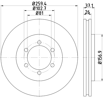 TEXTAR 92243600 Bremsscheibe
