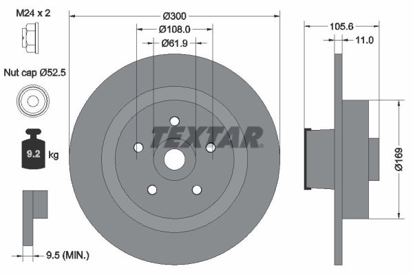 TEXTAR 92252903 PRO Brake...