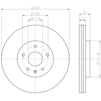 TEXTAR 92253503 PRO Bremsscheibe