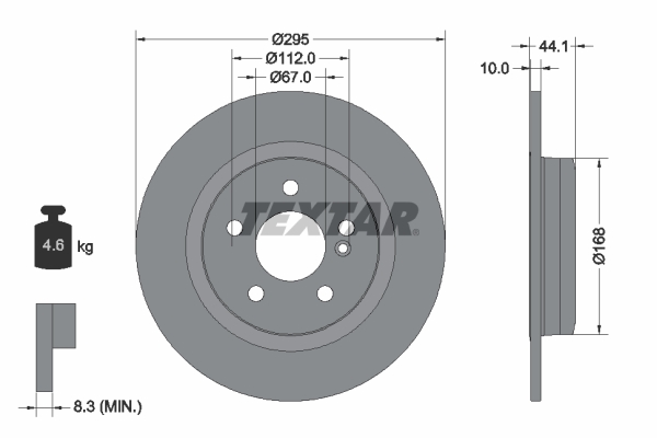 TEXTAR 92254903 PRO Disc frana