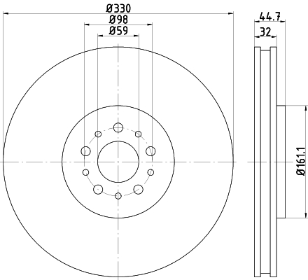 TEXTAR 92261303 PRO Bremsscheibe