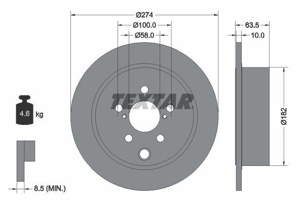 TEXTAR 92262003 PRO Brake...