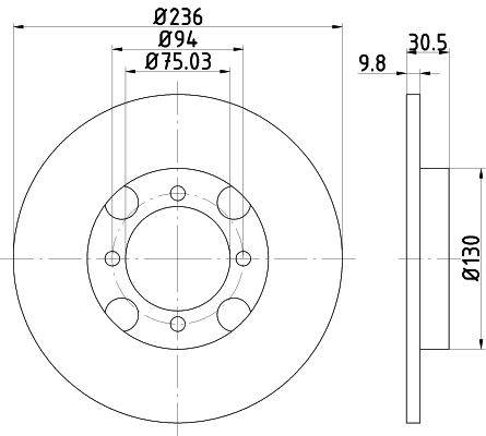 TEXTAR 92263003 PRO Bremsscheibe