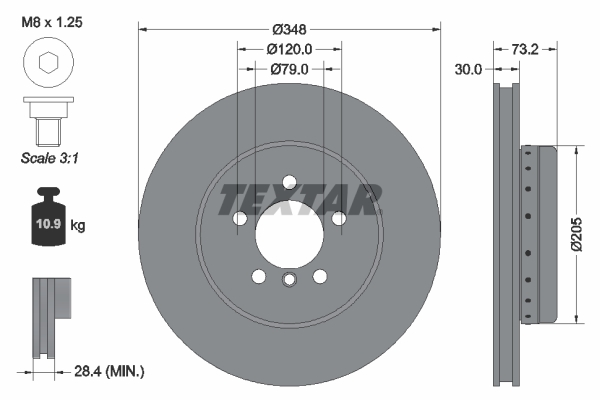 TEXTAR 92266825 PRO+ Bremsscheibe