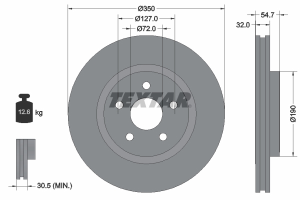 TEXTAR 92272205 PRO+ Disc...