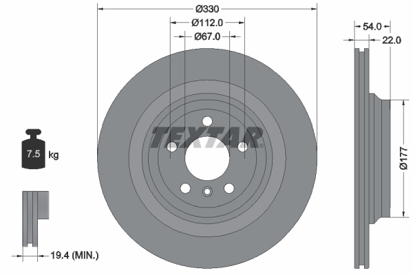 TEXTAR 92273505 PRO+ Disc...