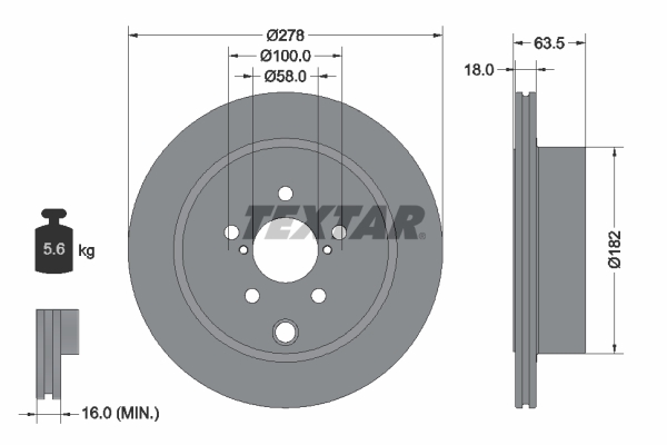 TEXTAR 92278503 PRO Brake...