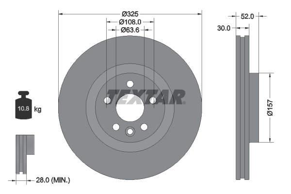 TEXTAR 92278605 PRO+ Bremsscheibe