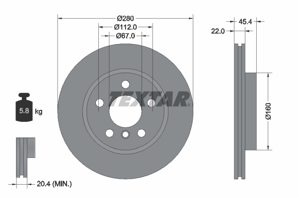 TEXTAR 92279203 PRO Brake...