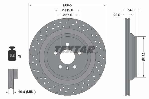 TEXTAR 92283703 PRO Brake...