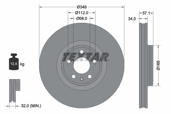 TEXTAR 92289305 PRO+ Brake...