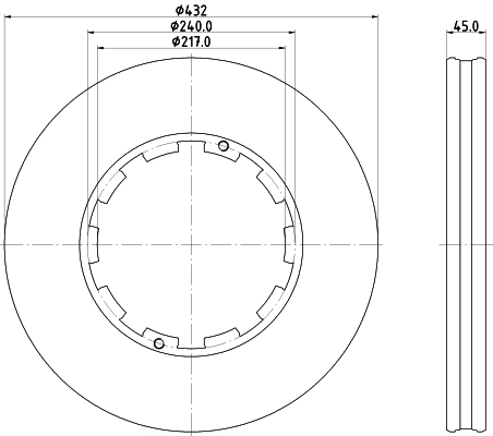 TEXTAR 93291500 Bremsscheibe