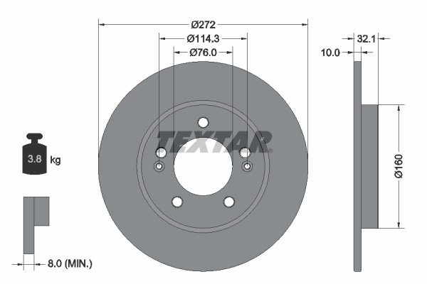 TEXTAR 92291703 PRO Brake...