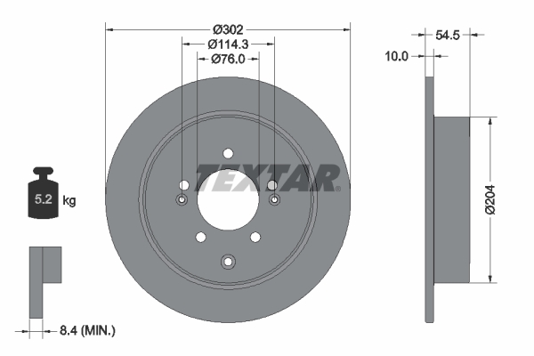 TEXTAR 92293303 PRO Brake...