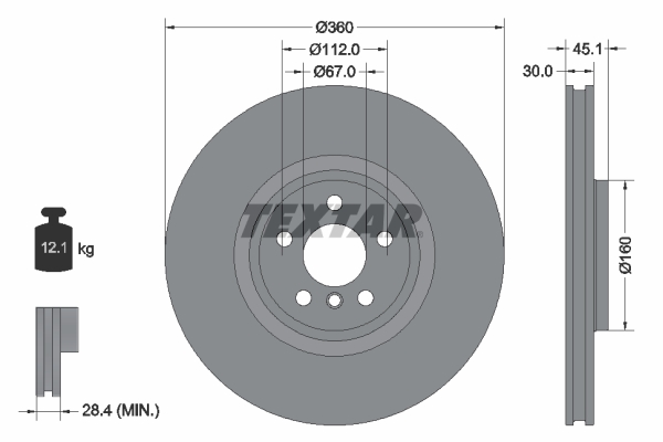 TEXTAR 92307303 PRO Brake...