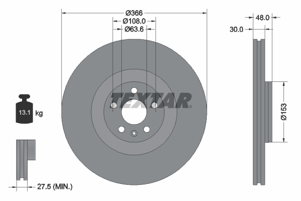 TEXTAR 92308905 PRO+ Brake...