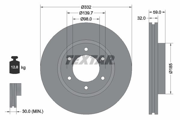 TEXTAR 92320803 PRO Brake...