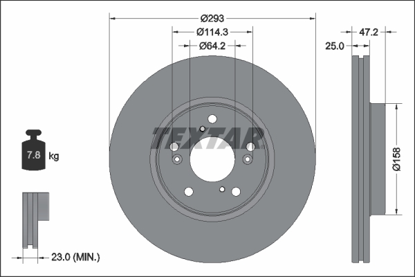 TEXTAR 92321303 PRO Disque...