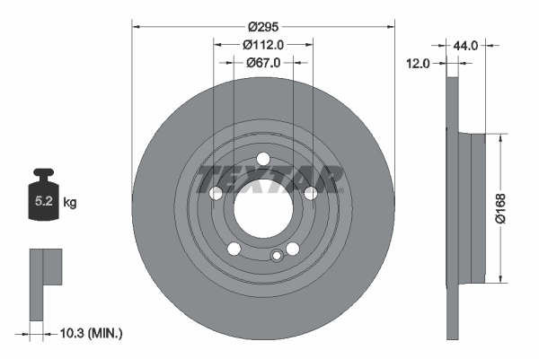 TEXTAR 92323203 PRO Bremsscheibe