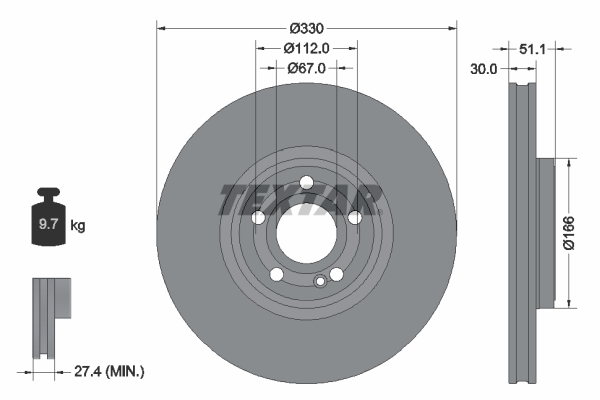 TEXTAR 92323305 PRO+ Brake...