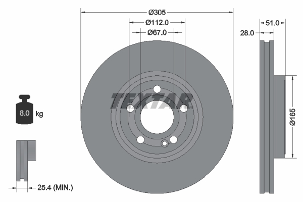 TEXTAR 92323405 PRO+ Brake...
