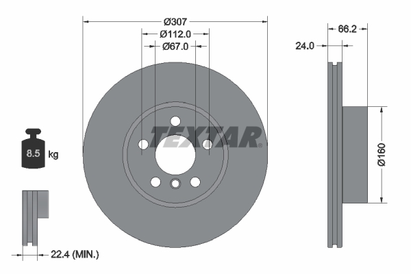 TEXTAR 92326805 PRO+ Brake...