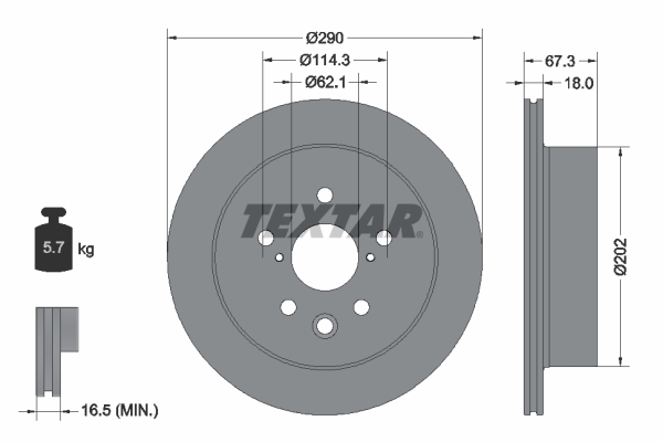 TEXTAR 92334403 PRO Brake...