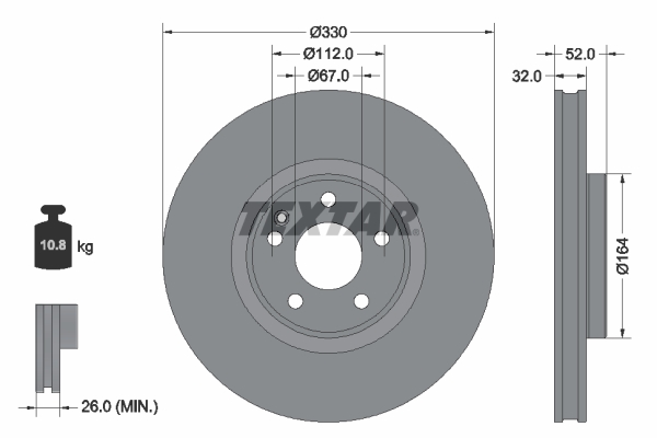 TEXTAR 92334903 PRO Brake...