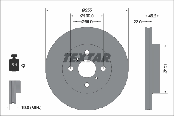 TEXTAR 92344803 PRO Brake...