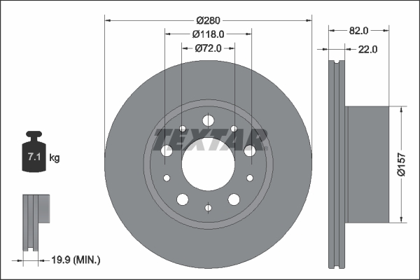 TEXTAR 92344903 PRO Brake...