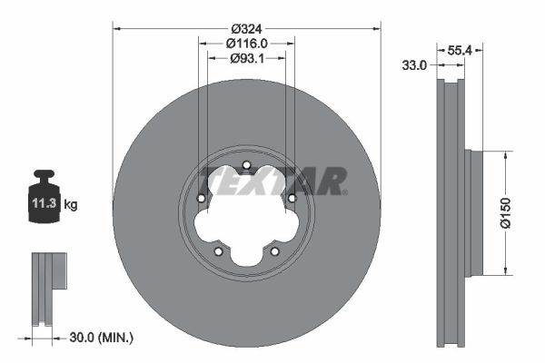 TEXTAR 92347103 PRO Brake...