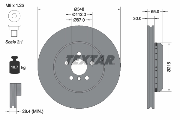 TEXTAR 92351625 PRO+ Brake...