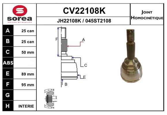 EAI CV22108K Σετ άρθρωσης,...