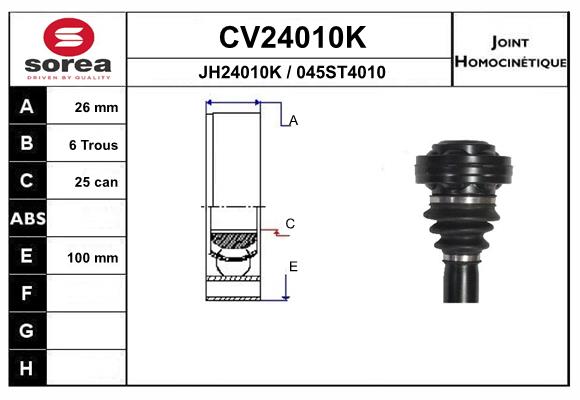 EAI CV24010K Σετ άρθρωσης,...
