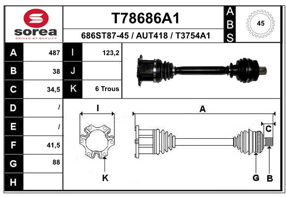 EAI T78686A1 Άξονας...
