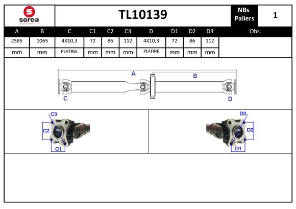 EAI TL10139 Άξονας...