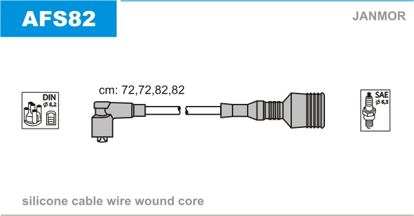 JANMOR AFS82 Kit cavi accensione