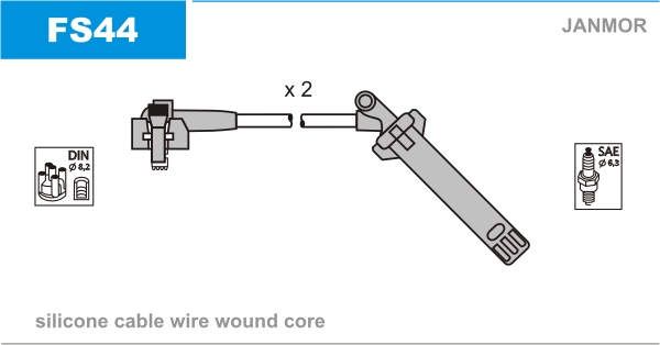 JANMOR FS44 Kit cavi accensione-Kit cavi accensione-Ricambi Euro