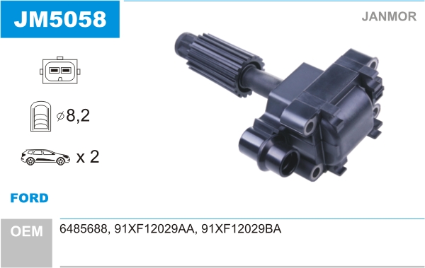 JANMOR JM5058 Bobina d'accensione