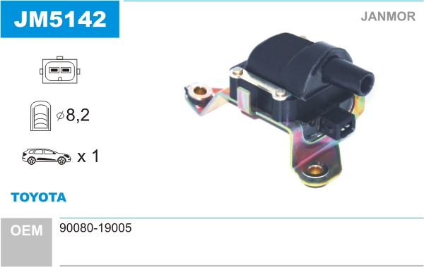 JANMOR JM5142 Bobina d'accensione