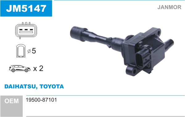 JANMOR JM5147 Bobina d'accensione
