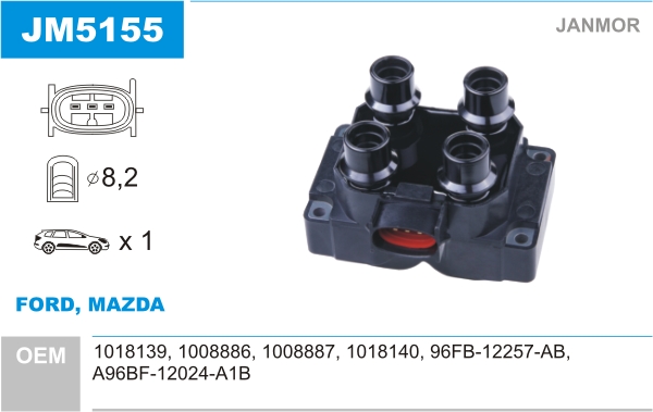 JANMOR JM5155 Bobina d'accensione