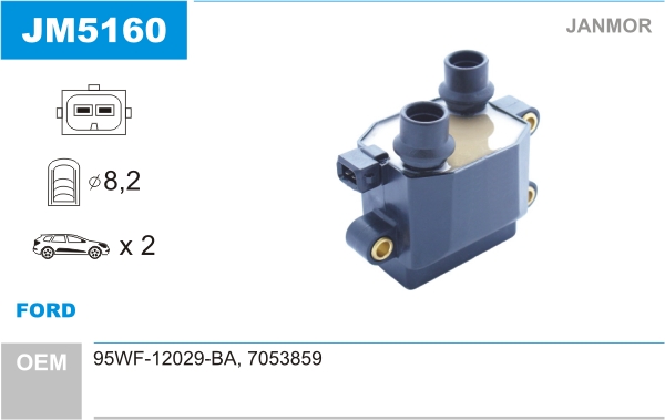 JANMOR JM5160 Bobina d'accensione