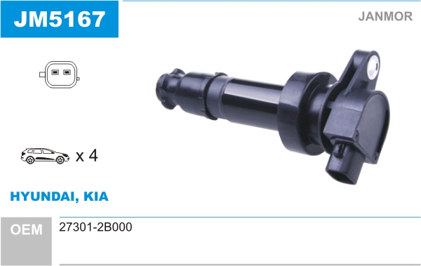 JANMOR JM5167 Bobina d'accensione