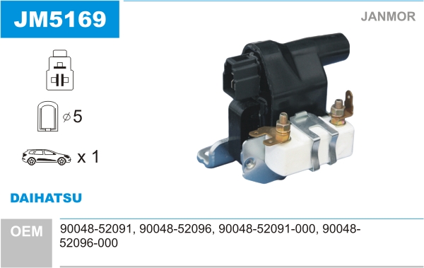 JANMOR JM5169 Bobina d'accensione